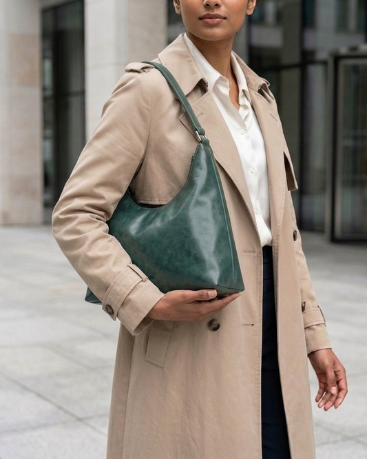 Deep Curve Shoulder Bag