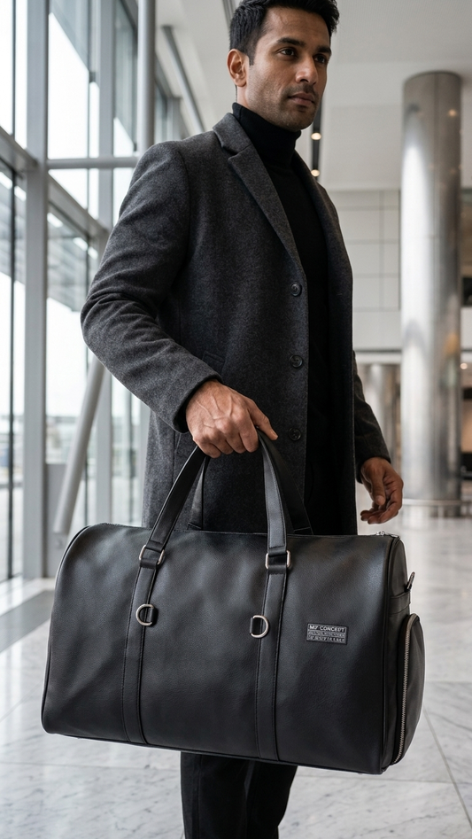 All Black Duffle Bag