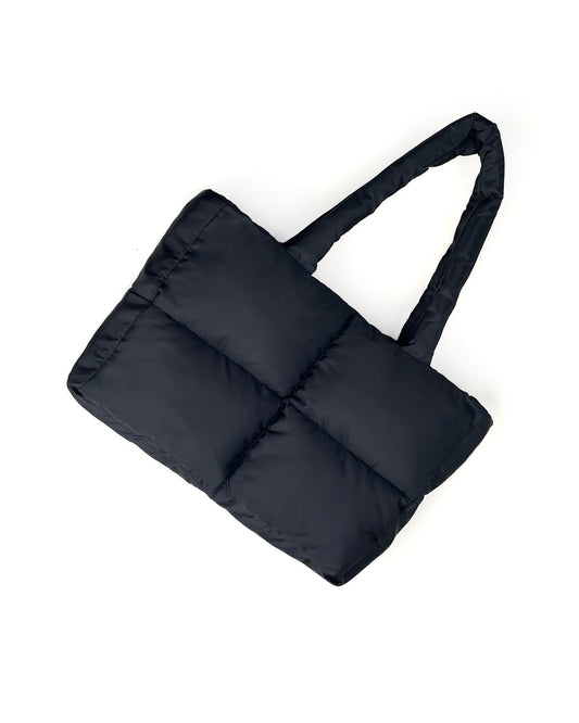 Black Everyday Puffer Tote