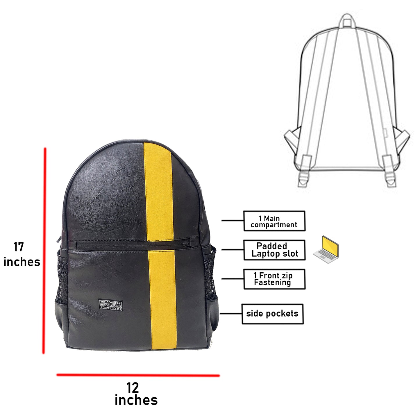 MIF Gold Vein Backpack straps detail MIF Concept