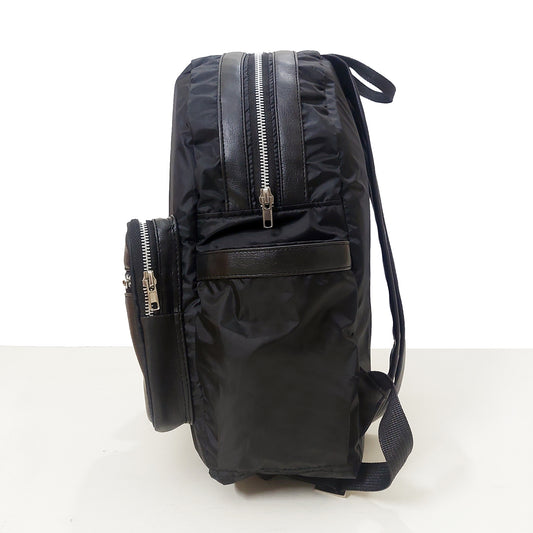 Black Tripped Backpack side pocket Faisalabad