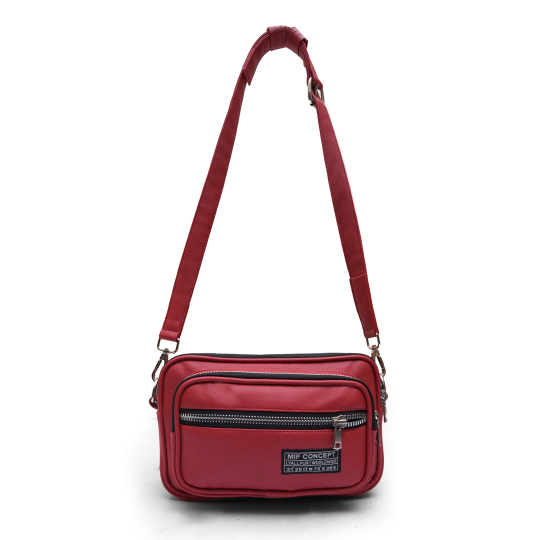 Burgundy Messenger Sling Bag