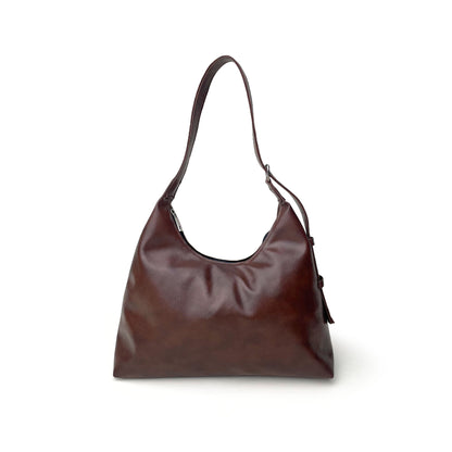 Brown Curve Shoulder Bag