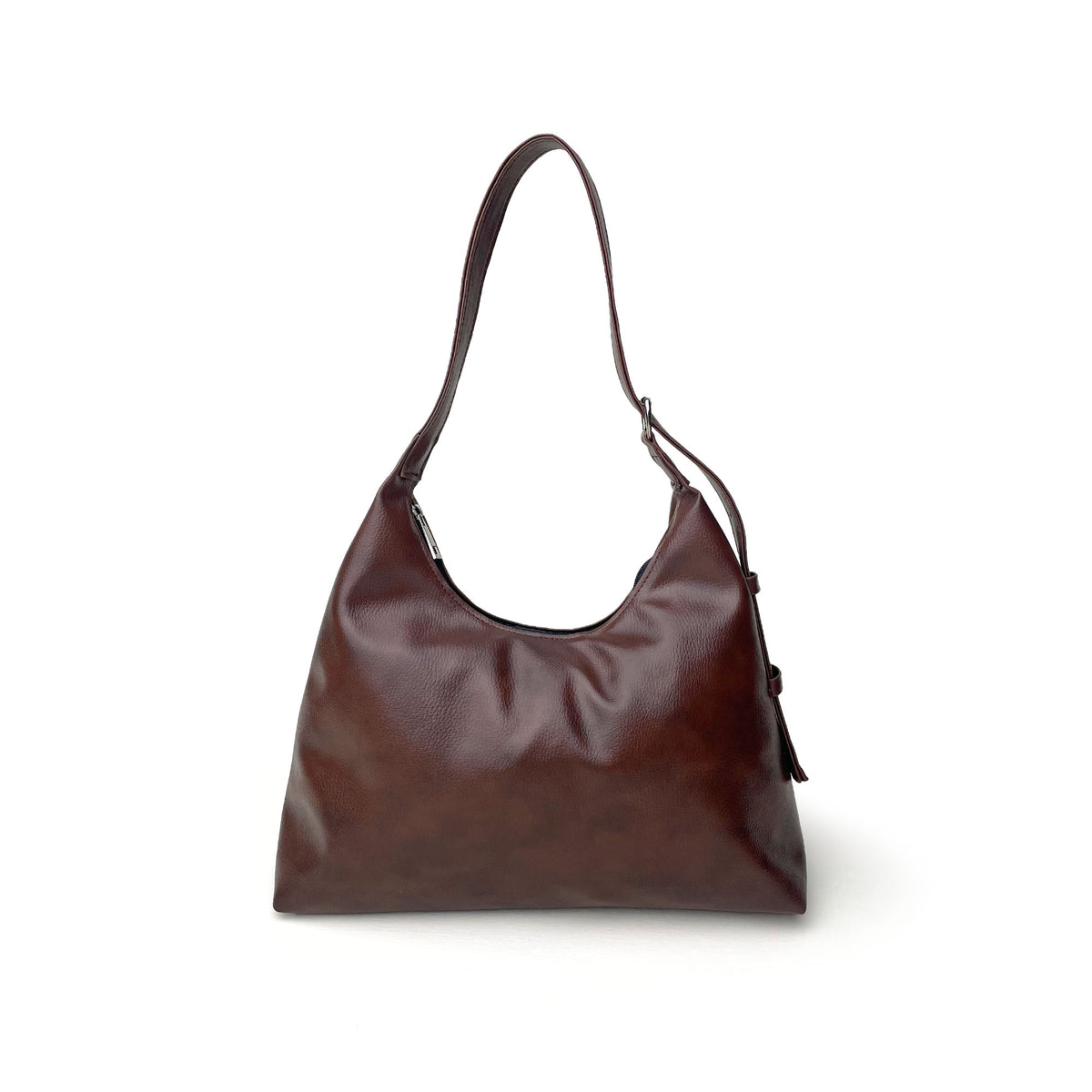 Brown Curve Tote Bag
