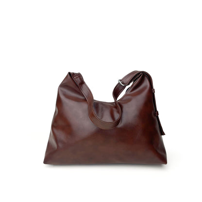 Brown Curve Shoulder Bag