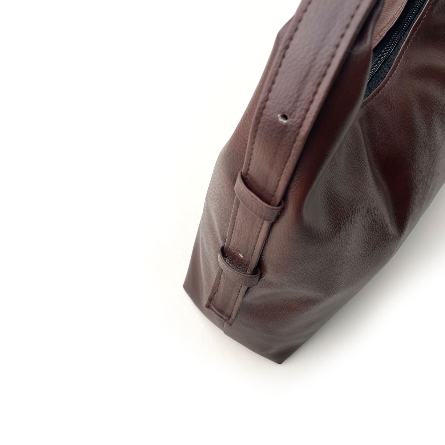 Brown Curve Shoulder Bag