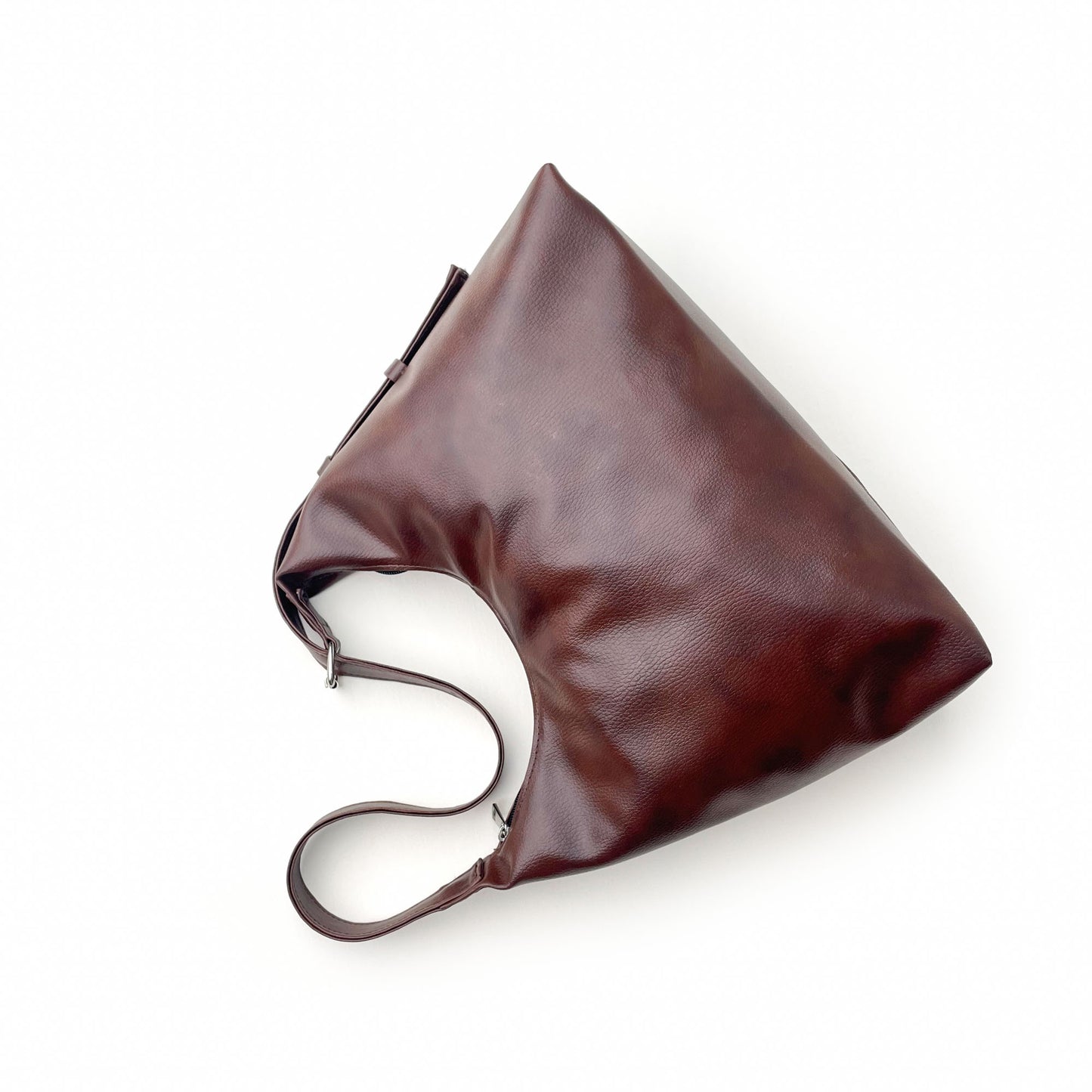 Brown Curve Shoulder Bag