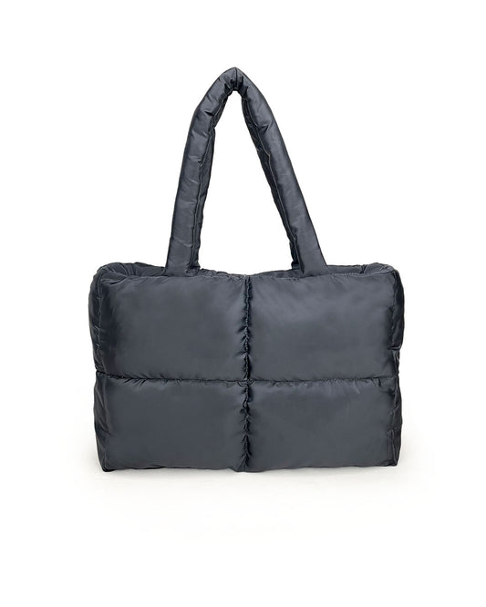Black Everyday Puffer Tote