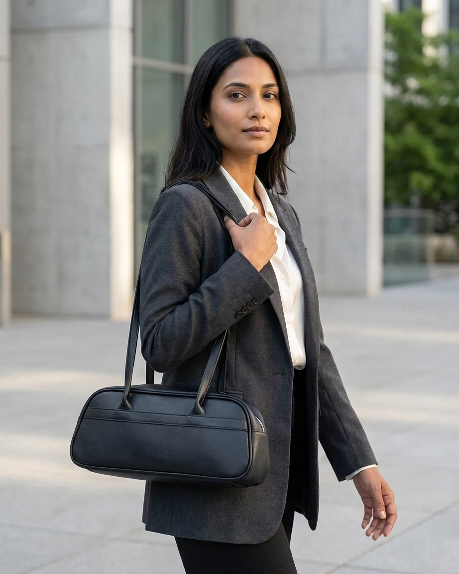 Midnight Black Shoulder Bag