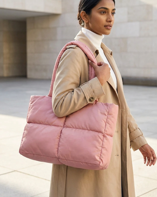 Blush Pink Everyday Puffer Tote