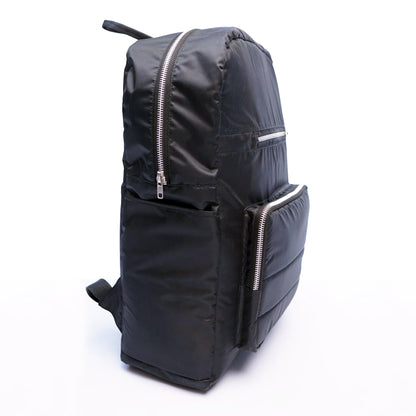 MIF All Black Backpack recycled nylon lightweight Pakistan