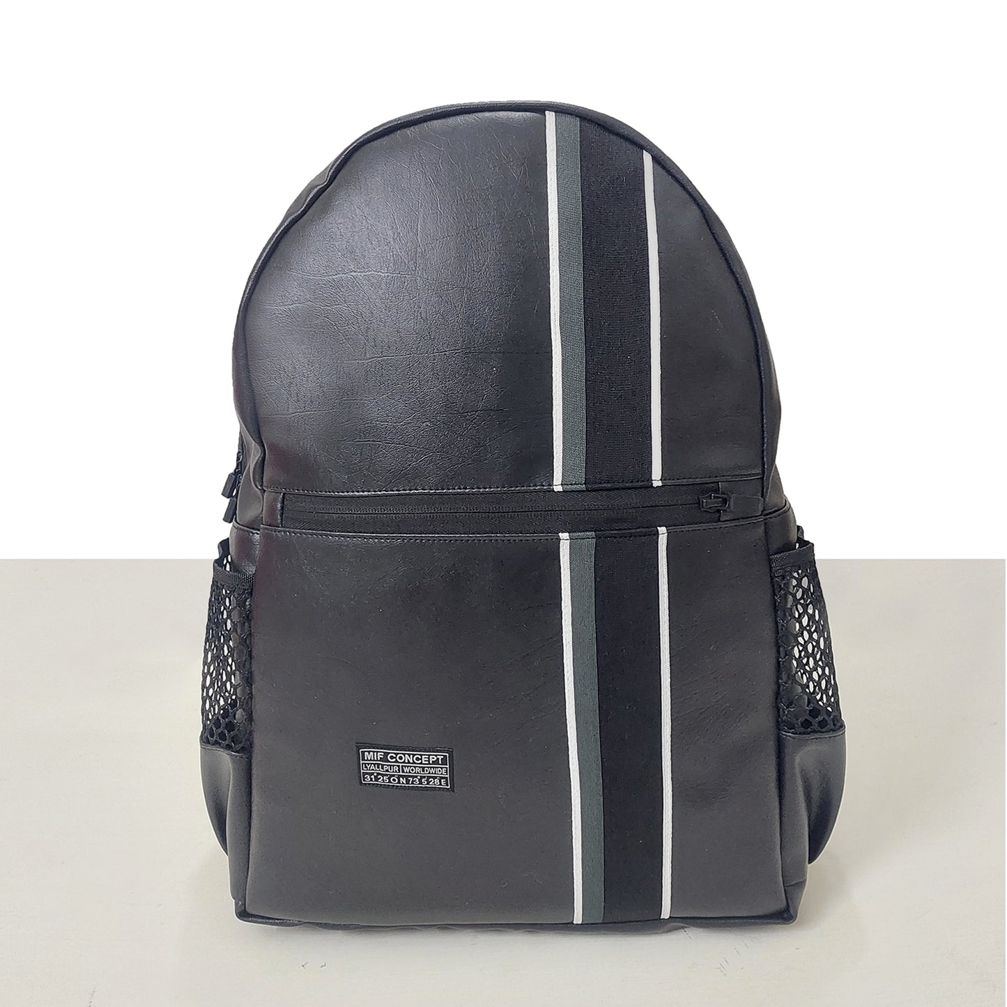 MIF Flat Vein Backpack synthetic leather Pakistan