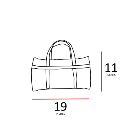 Deep mauve duffle bag